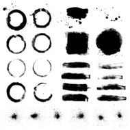 Grunge design elements set
