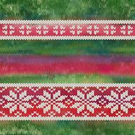 Vector seamless knitted pattern with snowflakes N5