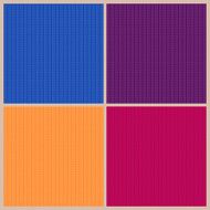 Set of four bright knitted backgrounds