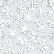 Seamless pattern of paper snowflakes N2