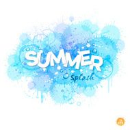 Summer Watercolor Splash Background N2