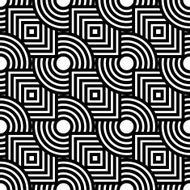 Seamless geometric pattern simple vector black striped