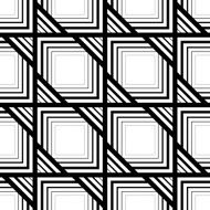 Seamless black and white pattern vector stripes geometric N3