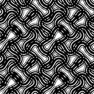 Stripes black and white geometric seamless pattern vector N2