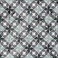 Old style tiles seamless background grunge vector pattern