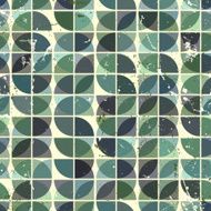 Geometric seamless pattern with mess aged texture N5