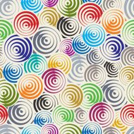 Funky circles retro style seamless pattern N3