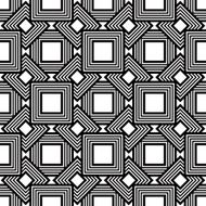 Seamless geometric pattern black and white simple vector N3