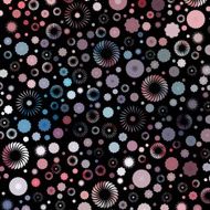 abstract colorful floral pattern background N21