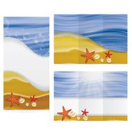 Summer tropical beach brochure