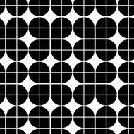 Vintage single color seamless tiles vector pattern