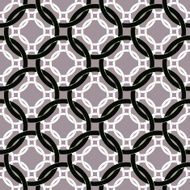 Connected circles seamless pattern retro style geometric vector