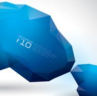Blue Polygon Background N4