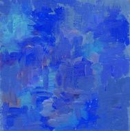Acrylic painted abstract background in blue colors