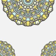 Circular decorative ornament arabic pattern N3