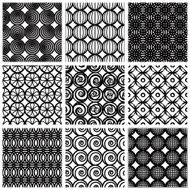 Seamless geometric patterns set 3