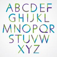 Blue-green font created with circles and lines N2