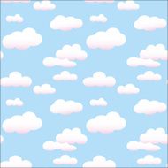 Sky seamless vector pattern