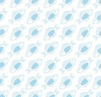 Vector seamless pattern sea theme with fish