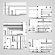Vector business-card set for your design N471