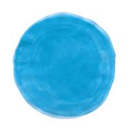 Watercolor Turquoise Circle (Clipping Path)