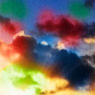multicolored cloud texture with rays