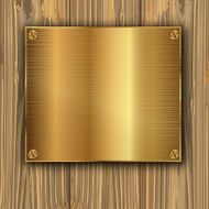 gold on a planks
