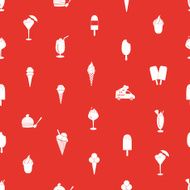 ice cream seamless pattern eps10