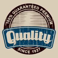 Vintage quality label N4
