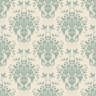 Blue baroque bright pattern N2