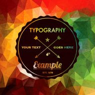Trendy Faceted Abstract Geometric Hipster Background N8