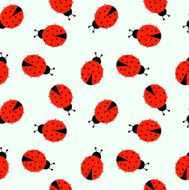 Seamless pattern background Elegant texture for backgrounds with ladybugs N2