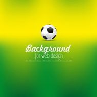 Soccer ball for webdesign on defocused background