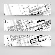 Vector banner set for your design N186