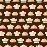 Seamless pattern with restaurant and kitchen utensils N9