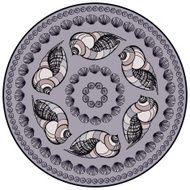 Mandala made of Seashells N8
