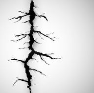 Crack on paper
