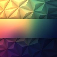 Abstract Polygonal background for Design - Low Poly Geometric Vector N408