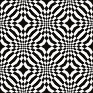Seamless black and white geometric vector background