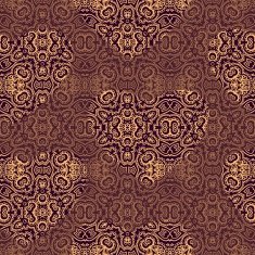 Seamless laced pattern in medieval style with hearts