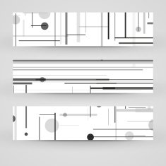 Vector banner set for your design N175