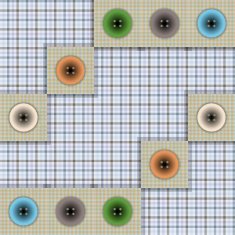 set of fabric with buttons on a contrasting background N11