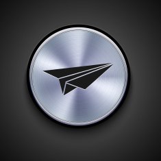 vector metal icon on gray background Eps10 N24