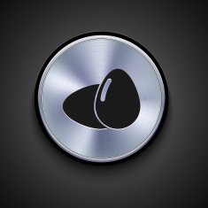 vector metal icon on gray background Eps10 N27
