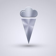Vector full metal icon on blue background Eps10 N39