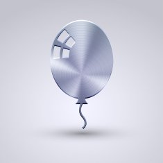 Vector full metal icon on blue background Eps10 N49