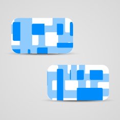 Vector business-card set for your design N451