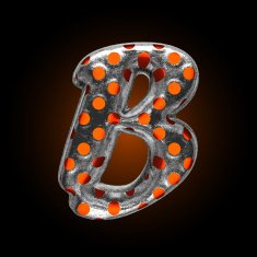 vector hot metal figure b