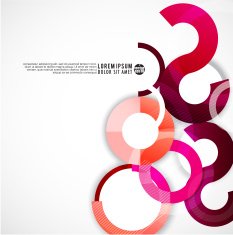 Rings geometric shapes abstract background vector illustration N2