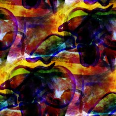 abstract avant-garde yellow purple seamless wallpaper watercolo